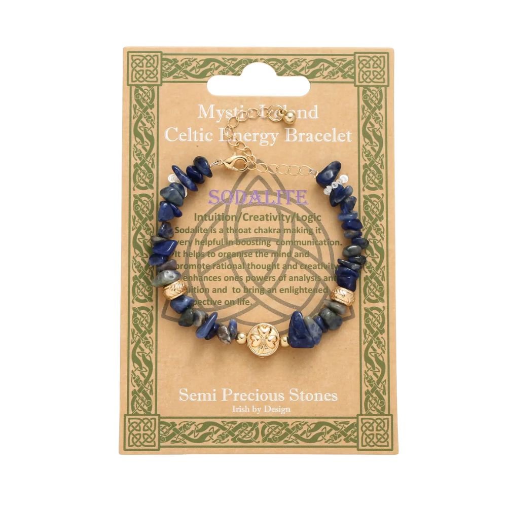 Shamrock Celtic Energy Bracelet - Sodalite