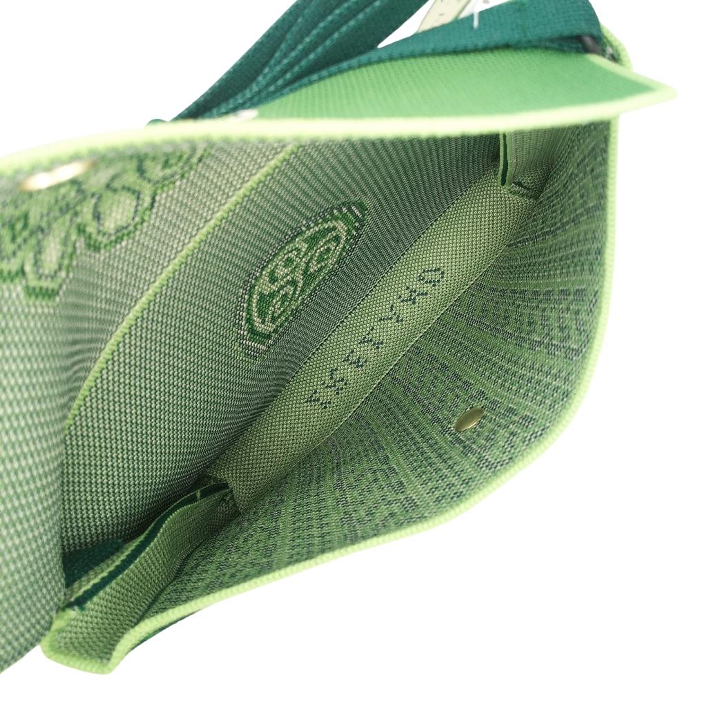 Shamrock Emblem Knit Shoulder Bag