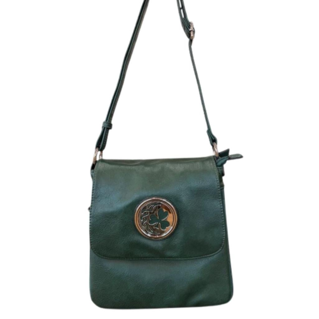 Shamrock Expandable Shoulder Bag- Green