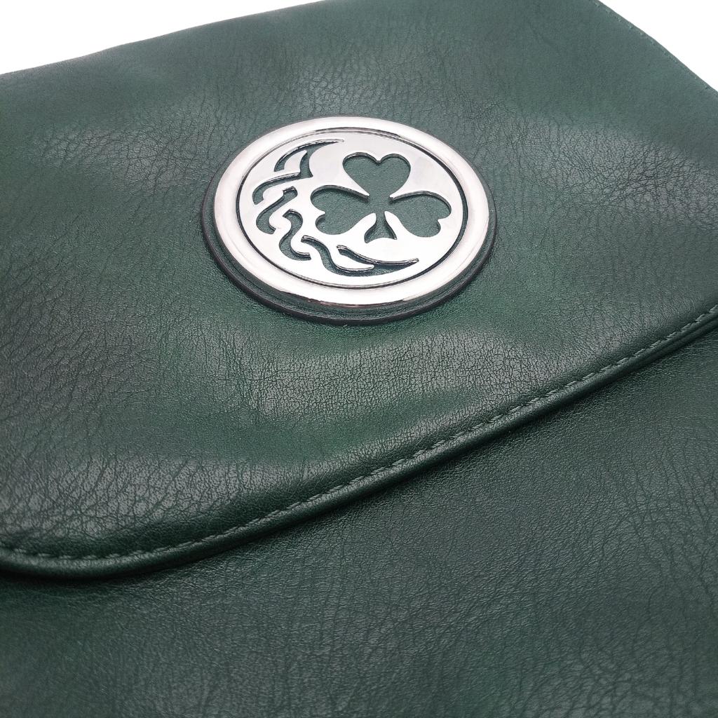 Shamrock Expandable Shoulder Bag- Green