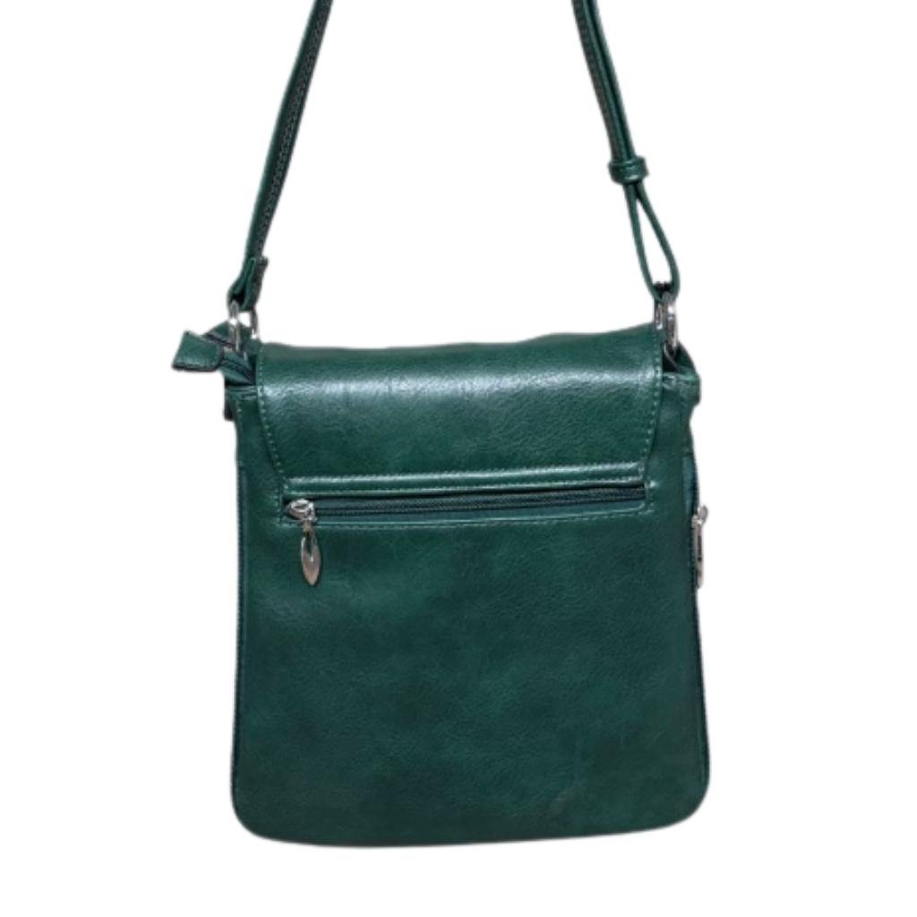 Shamrock Expandable Shoulder Bag- Green