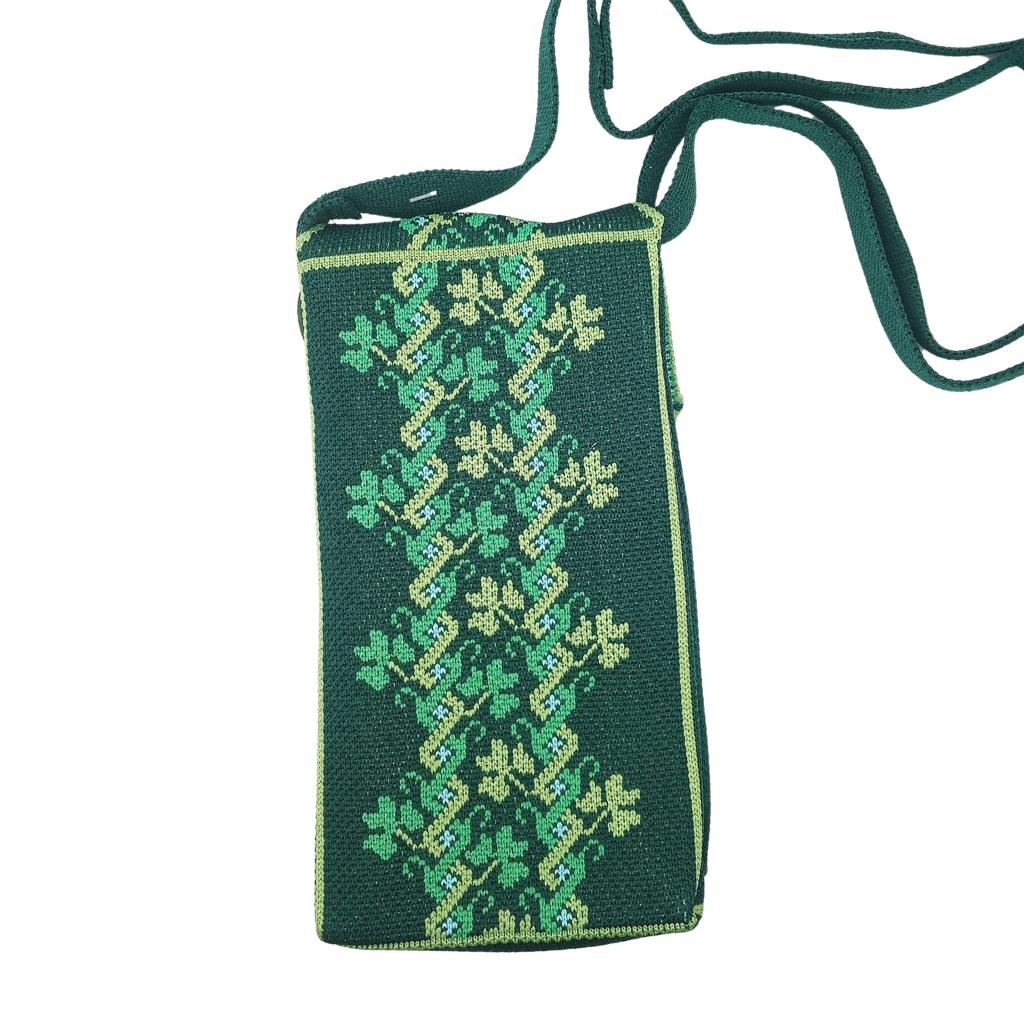 Shamrock Fair Isle Knit Crossbody Bag