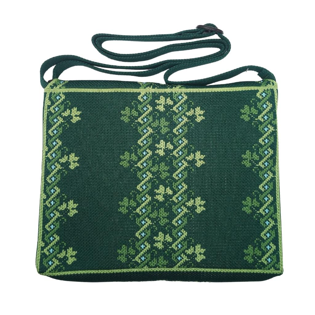 Shamrock Fair Isle Knit Shoulder Bag