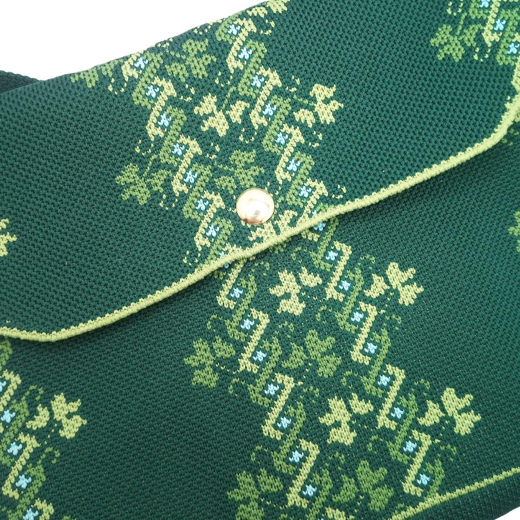 Shamrock Fair Isle Knit Shoulder Bag