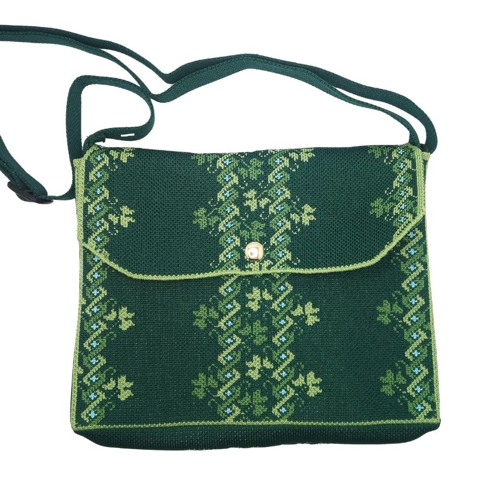 Shamrock Fair Isle Knit Shoulder Bag