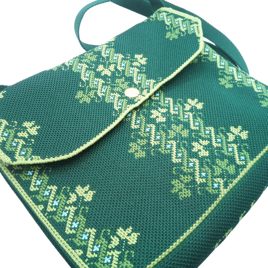 Shamrock Fair Isle Knit Shoulder Bag