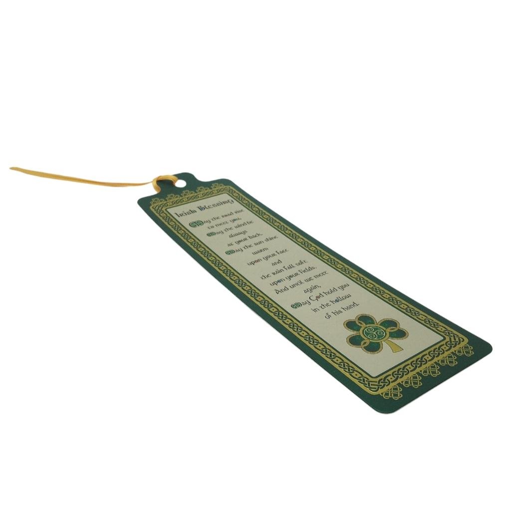 Shamrock Irish Blessing Bookmark