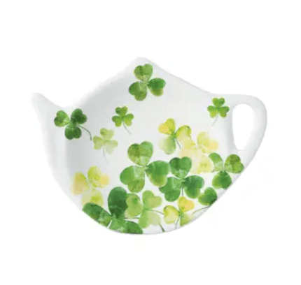 Shamrock Melamine Tea Bag Holder - The Celtic Gift Store - 