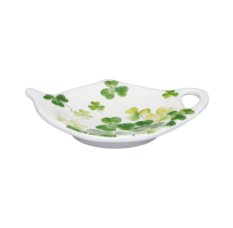 Shamrock Melamine Tea Bag Holder - The Celtic Gift Store - 