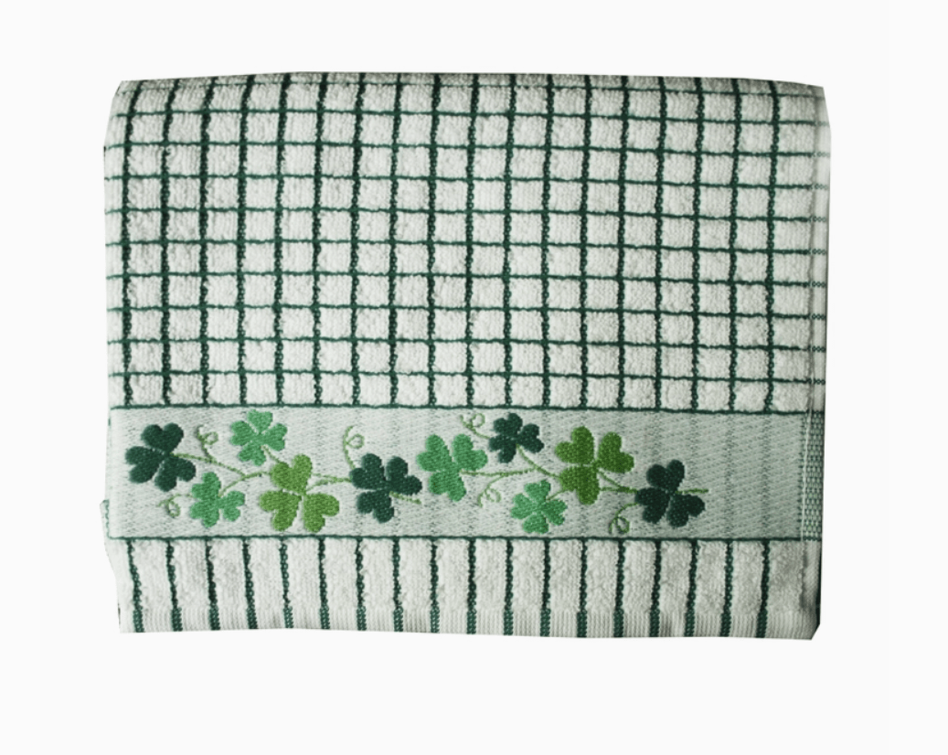 Shamrock Sprig Poli - Dri Jacquard Tea Towel - The Celtic Gift Store - Kitchenware