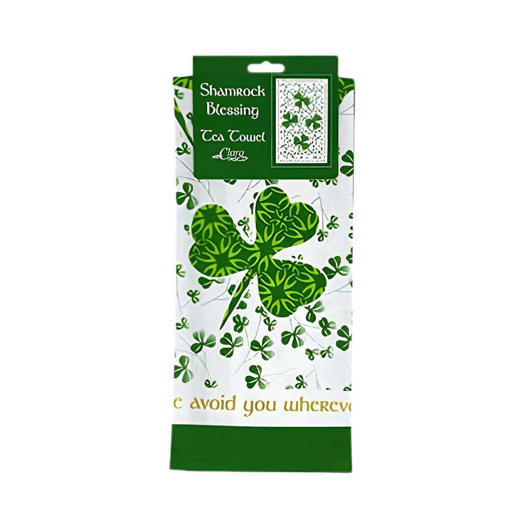 Shamrocks Blessing Tea Towel