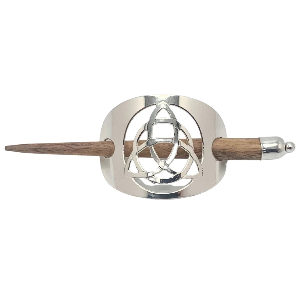 Silver Celtic Trinity Knot Hairslide (Small) - The Celtic Gift Store - Accessories