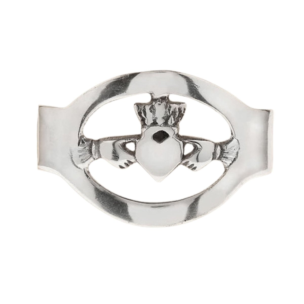 Silver Claddagh Bangle