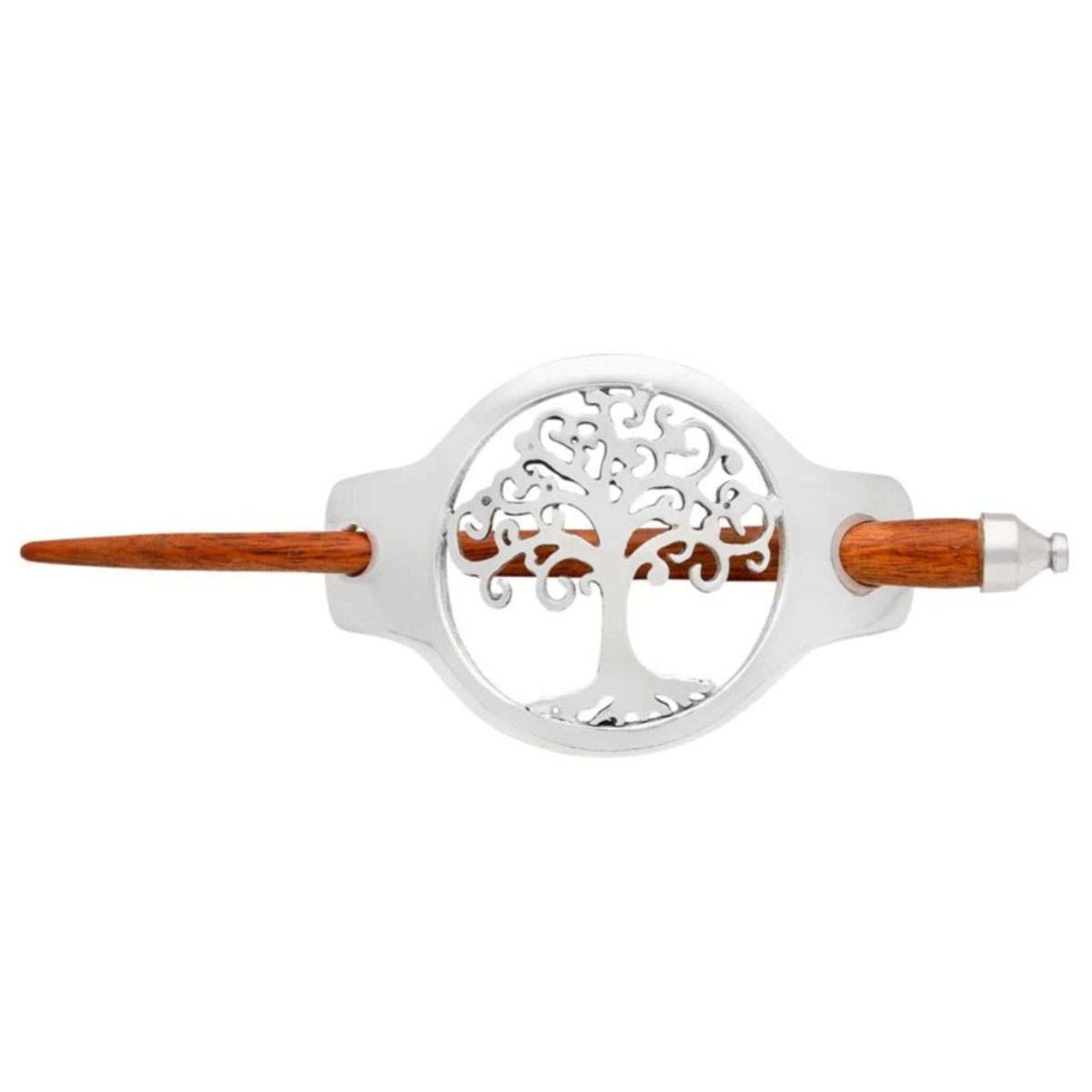 Silver Tree Of Life Hairslide (Large) - The Celtic Gift Store - Hair Accessories