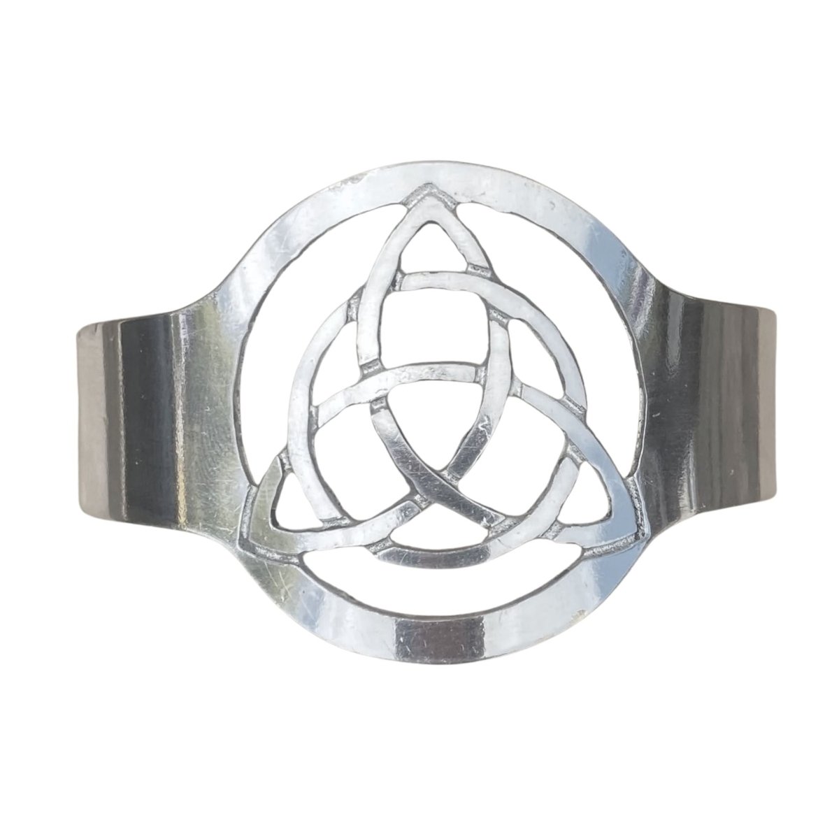 Silver Trinity Celtic Knot Bangle