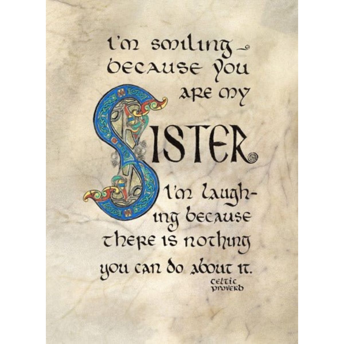 Sister Blessing 8x10 Matted Print