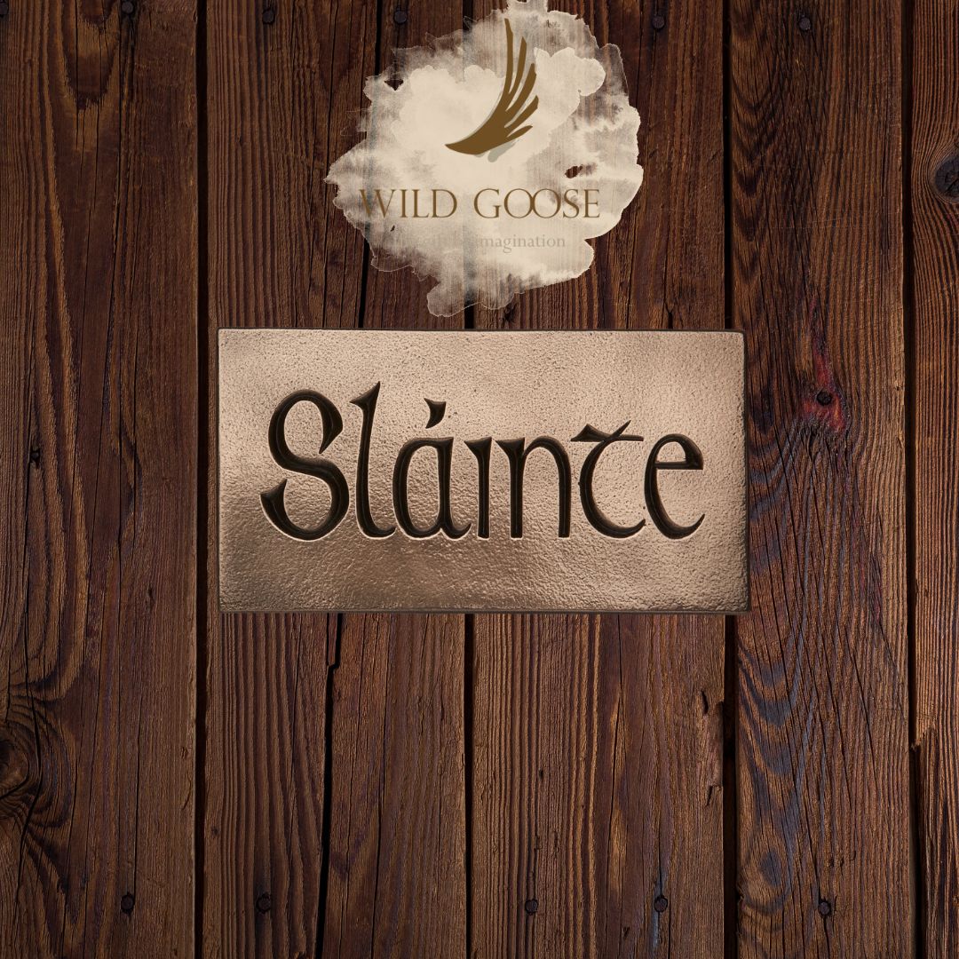 Sláinte Bronze Wall Plaque