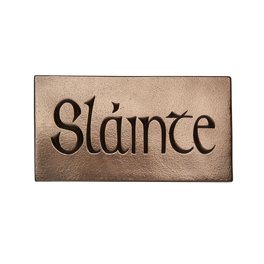 Sláinte Bronze Wall Plaque