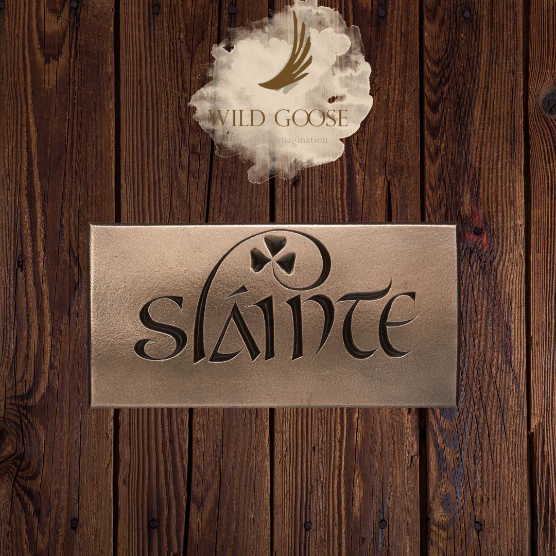 Sláinte Bronze Wall Plaque - Large