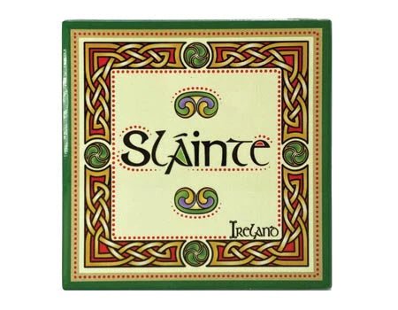 Slainte Ceramic Coaster - The Celtic Gift Store - Tableware