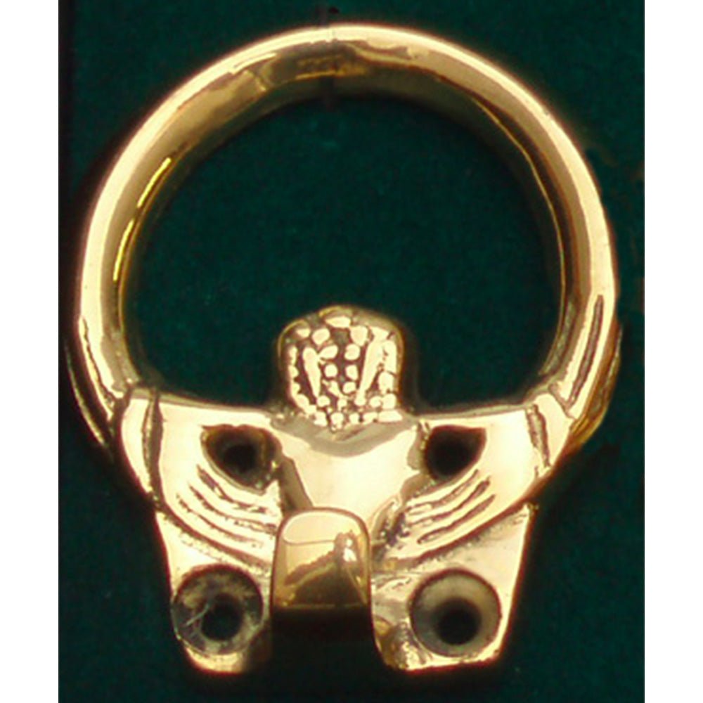 Small Brass Claddagh Wall Hook - The Celtic Gift Store - Decor