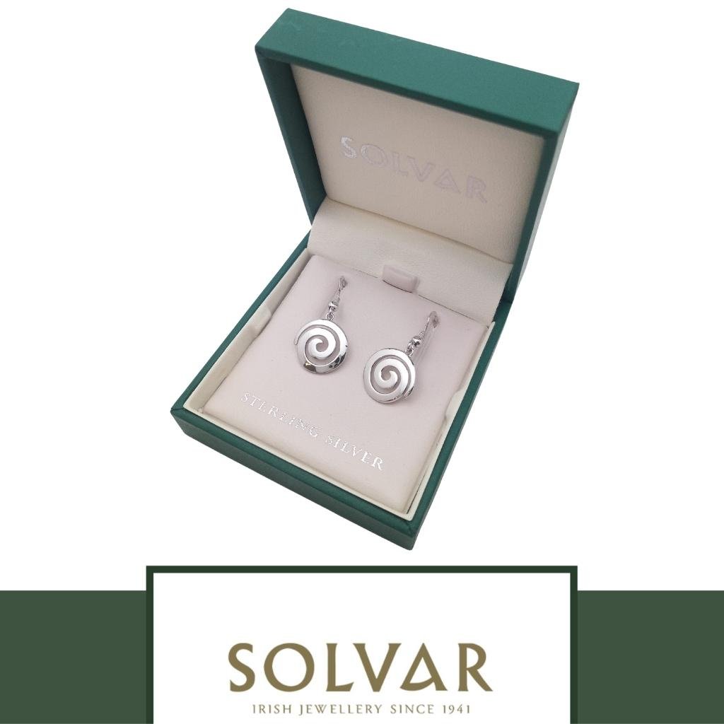 Small Sterling Silver Celtic Spiral Earrings
