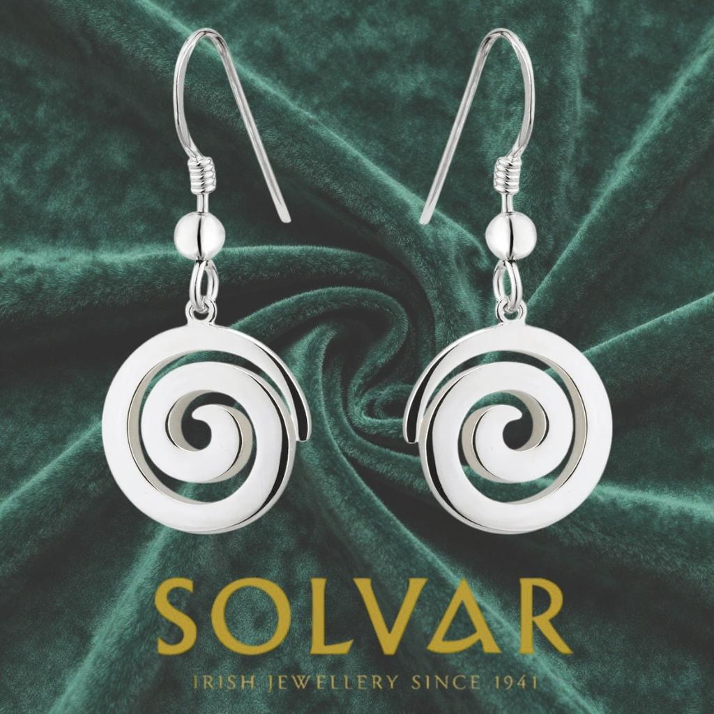 Small Sterling Silver Celtic Spiral Earrings
