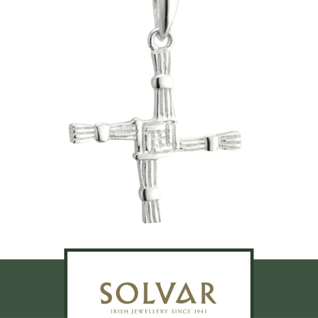 Small Sterling Silver St. Brigid Cross Necklace