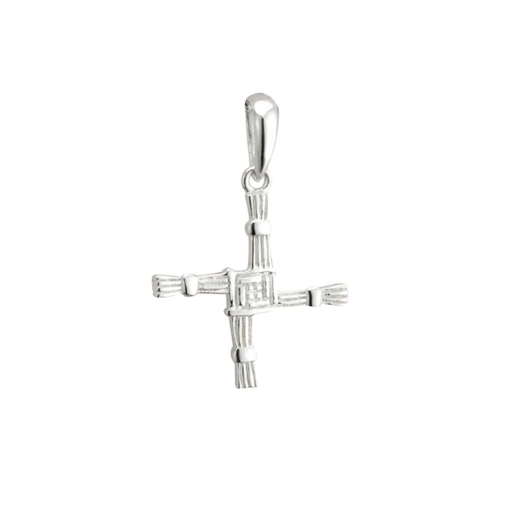 Small Sterling Silver St. Brigid Cross Necklace - The Celtic Gift Store - Necklaces