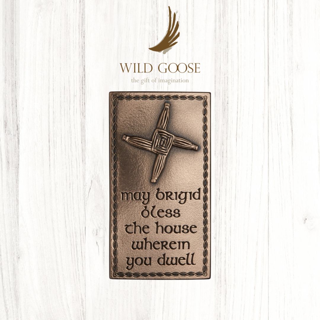 St. Brigid's Cross Bronze Wall Plaque