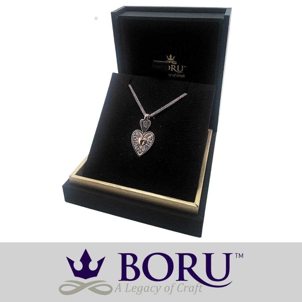 Sterling Silver and 18k Gold Irish Soulmate Necklace
