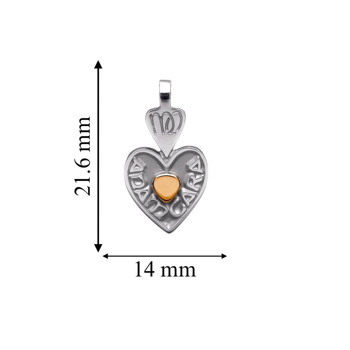 Sterling Silver and 18k Gold Irish Soulmate Necklace - The Celtic Gift Store - Necklaces