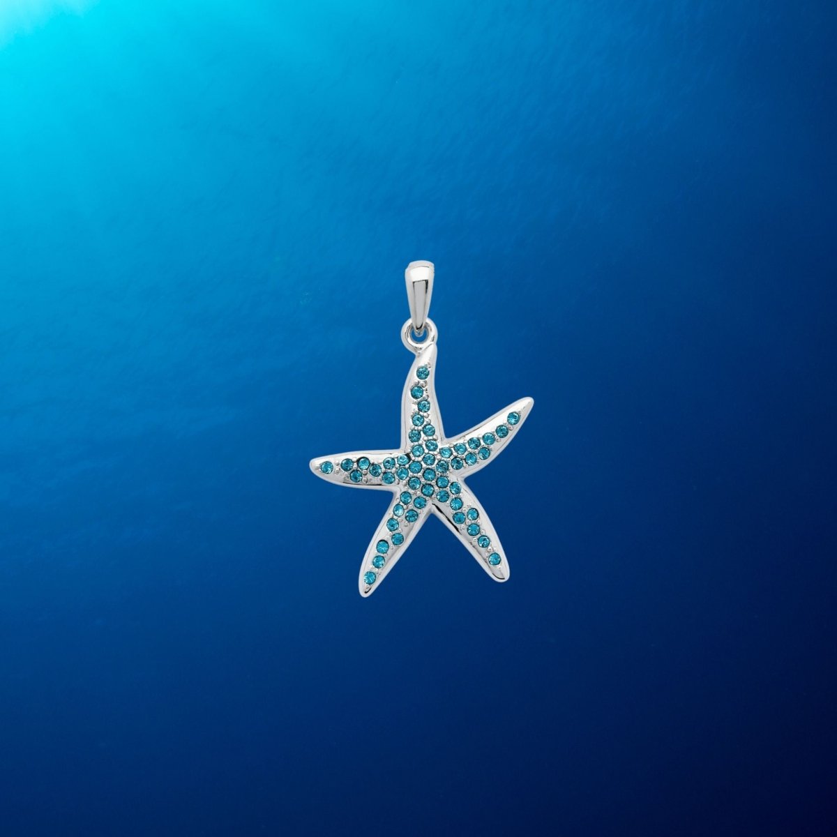 Sterling Silver Blue Starfish Necklace - The Celtic Gift Store - Jewelry