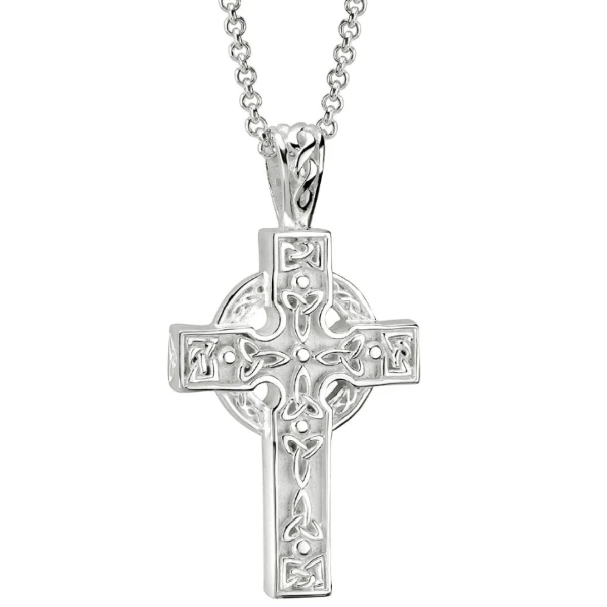Sterling Silver Celtic High Cross Necklace - The Celtic Gift Store - Necklaces