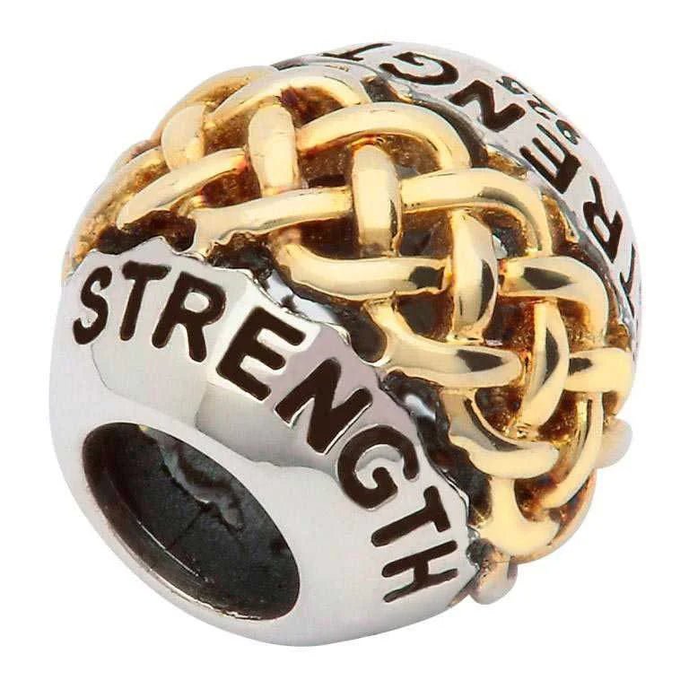 Sterling Silver Celtic Intricate Knot Work Bead - The Celtic Gift Store - 