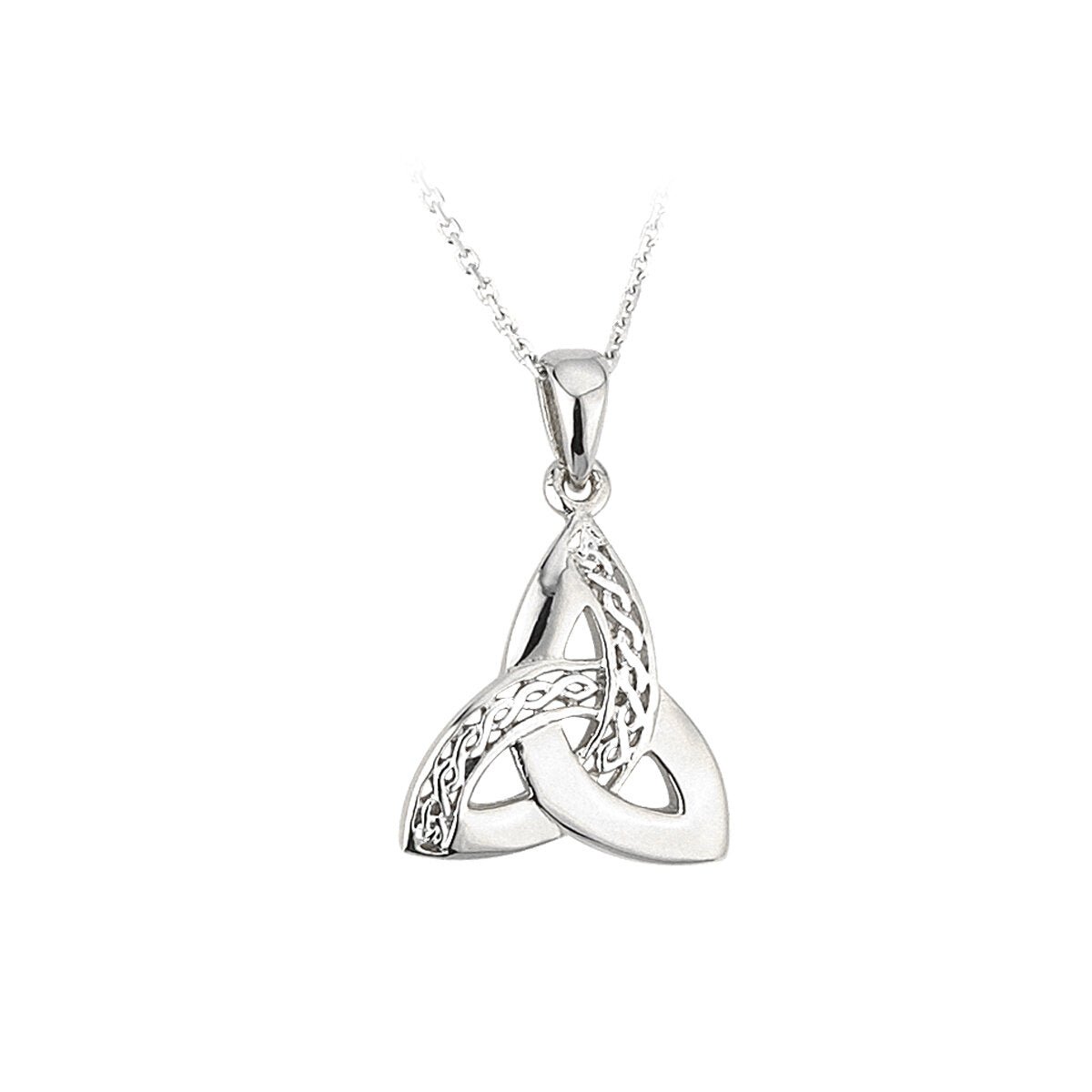 Sterling Silver Celtic Knot Trinity Necklace - The Celtic Gift Store - Necklaces