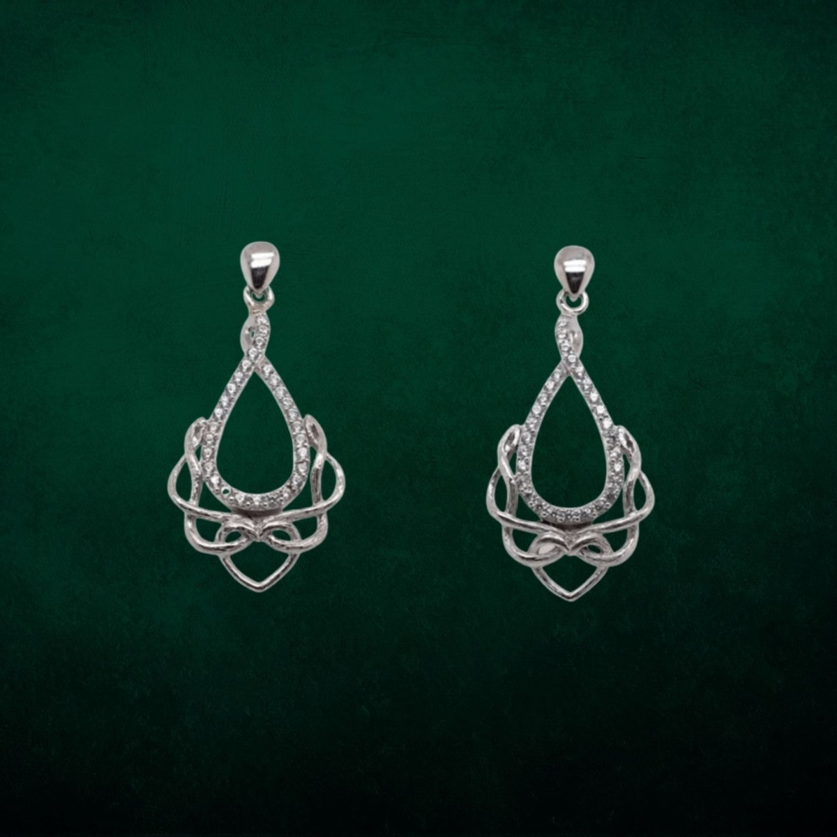 Sterling Silver Celtic Love Chalice Earrings - The Celtic Gift Store - Earrings