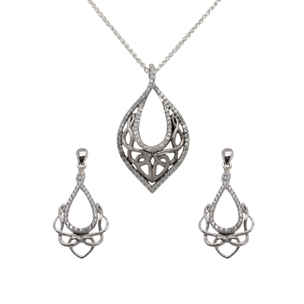 Sterling Silver Celtic Love Chalice Earrings - The Celtic Gift Store - Earrings