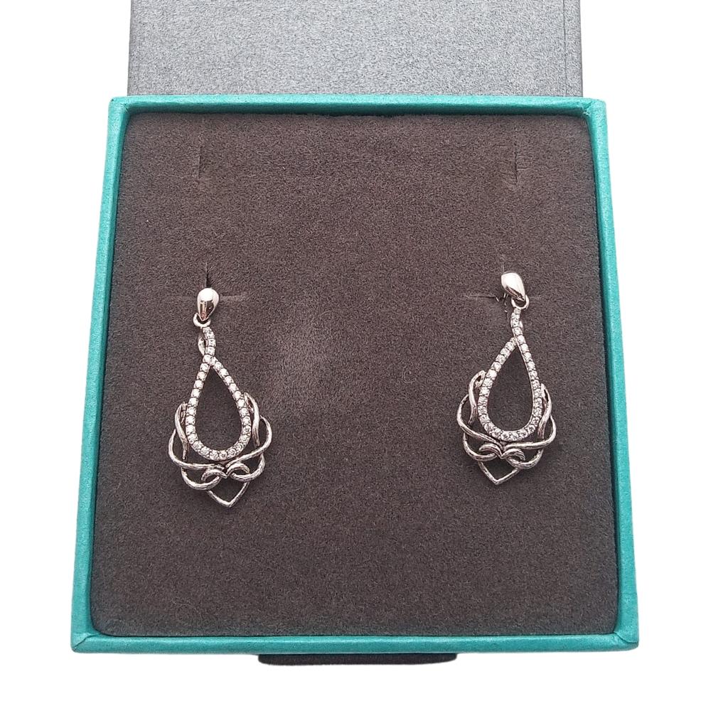 Sterling Silver Celtic Love Chalice Earrings