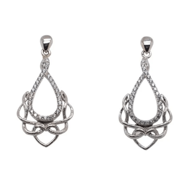 Sterling Silver Celtic Love Chalice Earrings - The Celtic Gift Store - Earrings