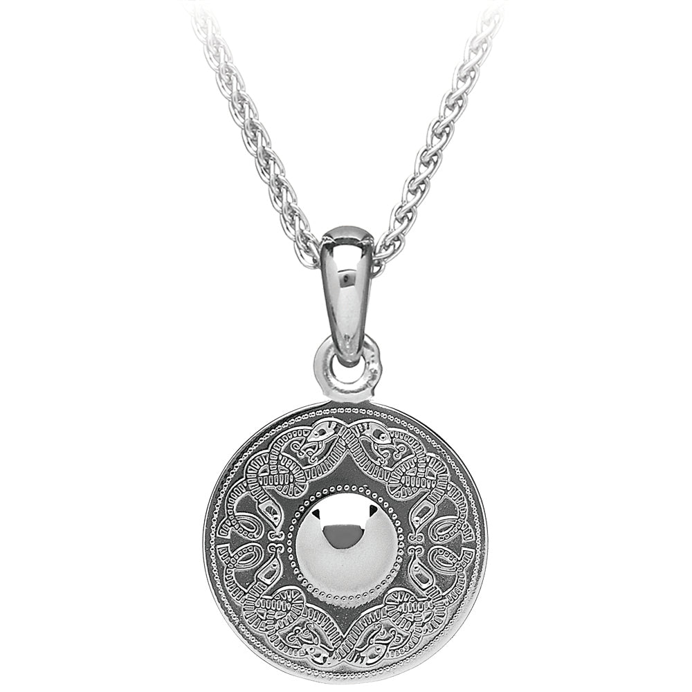 Sterling Silver Celtic Shield Necklace - Small - The Celtic Gift Store - Necklaces