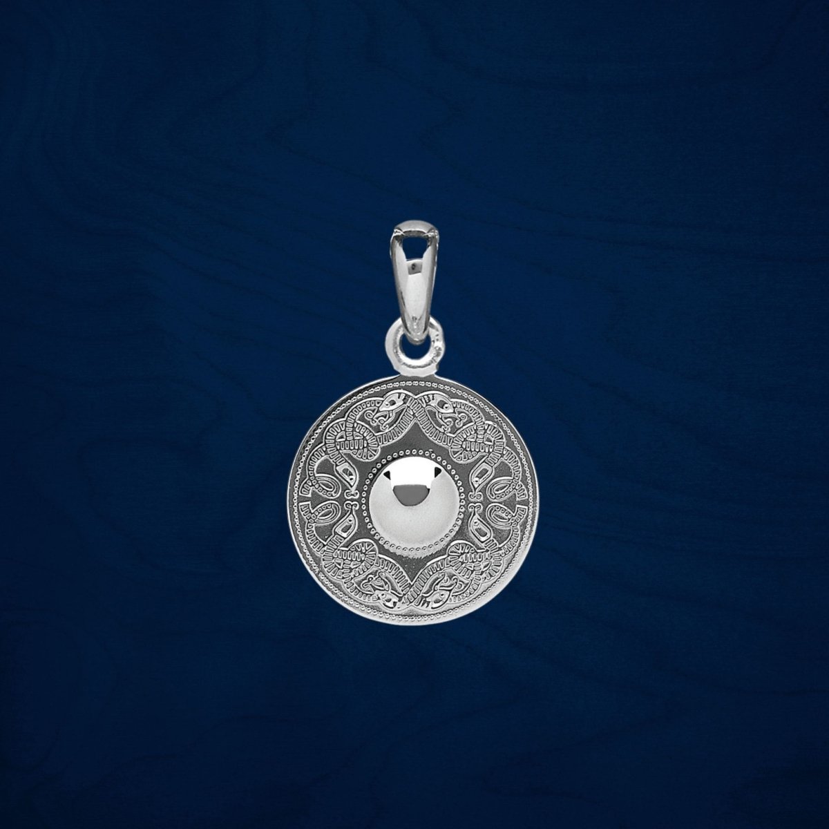 Sterling Silver Celtic Shield Necklace - Small - The Celtic Gift Store - Necklaces