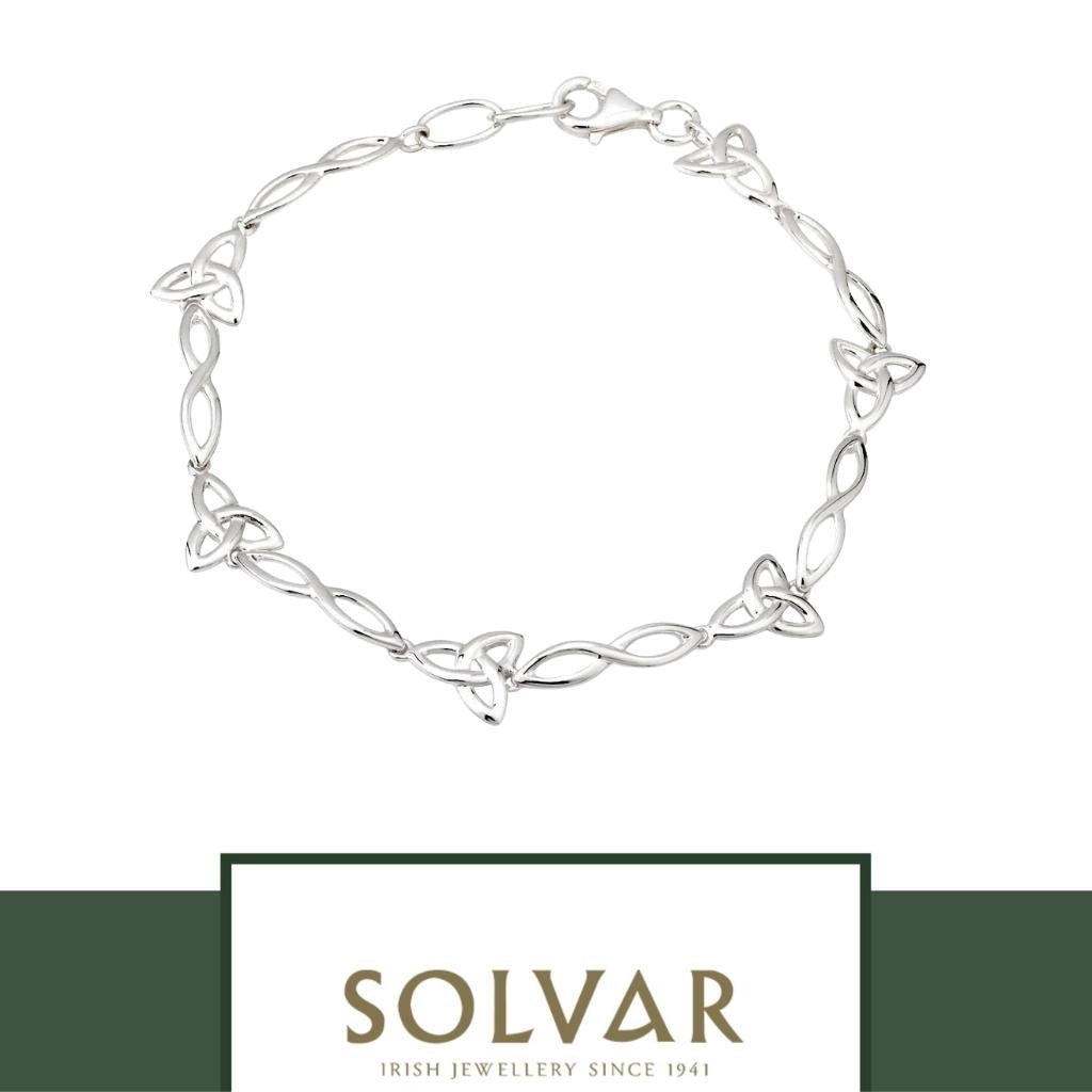 Sterling Silver Celtic Trinity Knot Bracelet