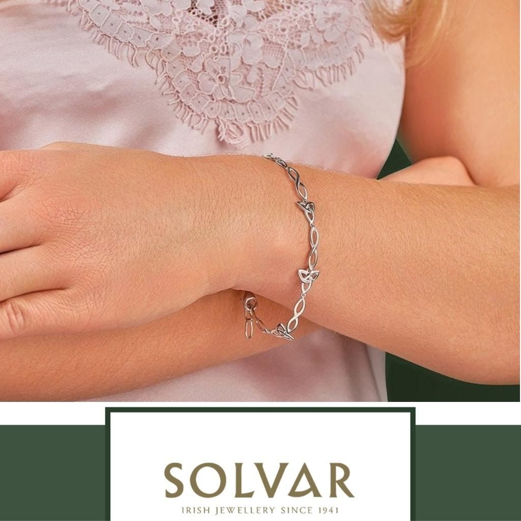 Sterling Silver Celtic Trinity Knot Bracelet