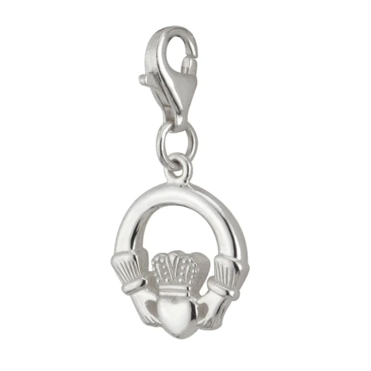 Sterling Silver Claddagh Charm - The Celtic Gift Store - bracelets