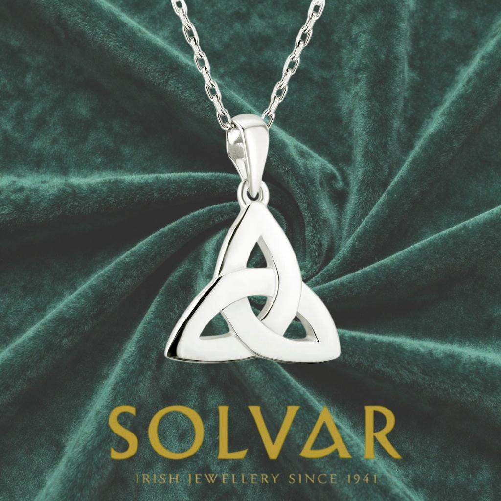 Sterling Silver Classic Trinity Knot Necklace