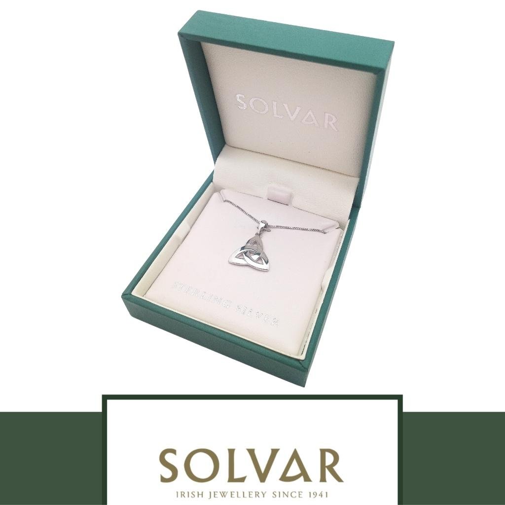 Sterling Silver Classic Trinity Knot Necklace