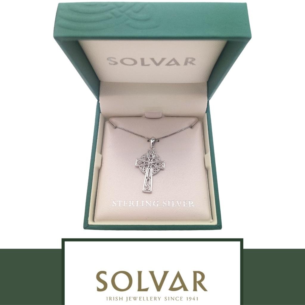 Sterling Silver Filigree Celtic Cross
