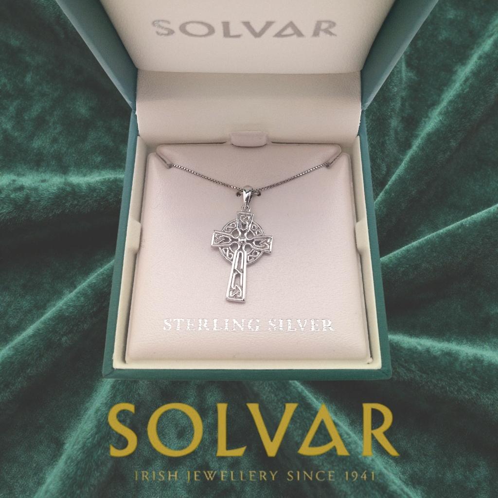 Sterling Silver Filigree Celtic Cross