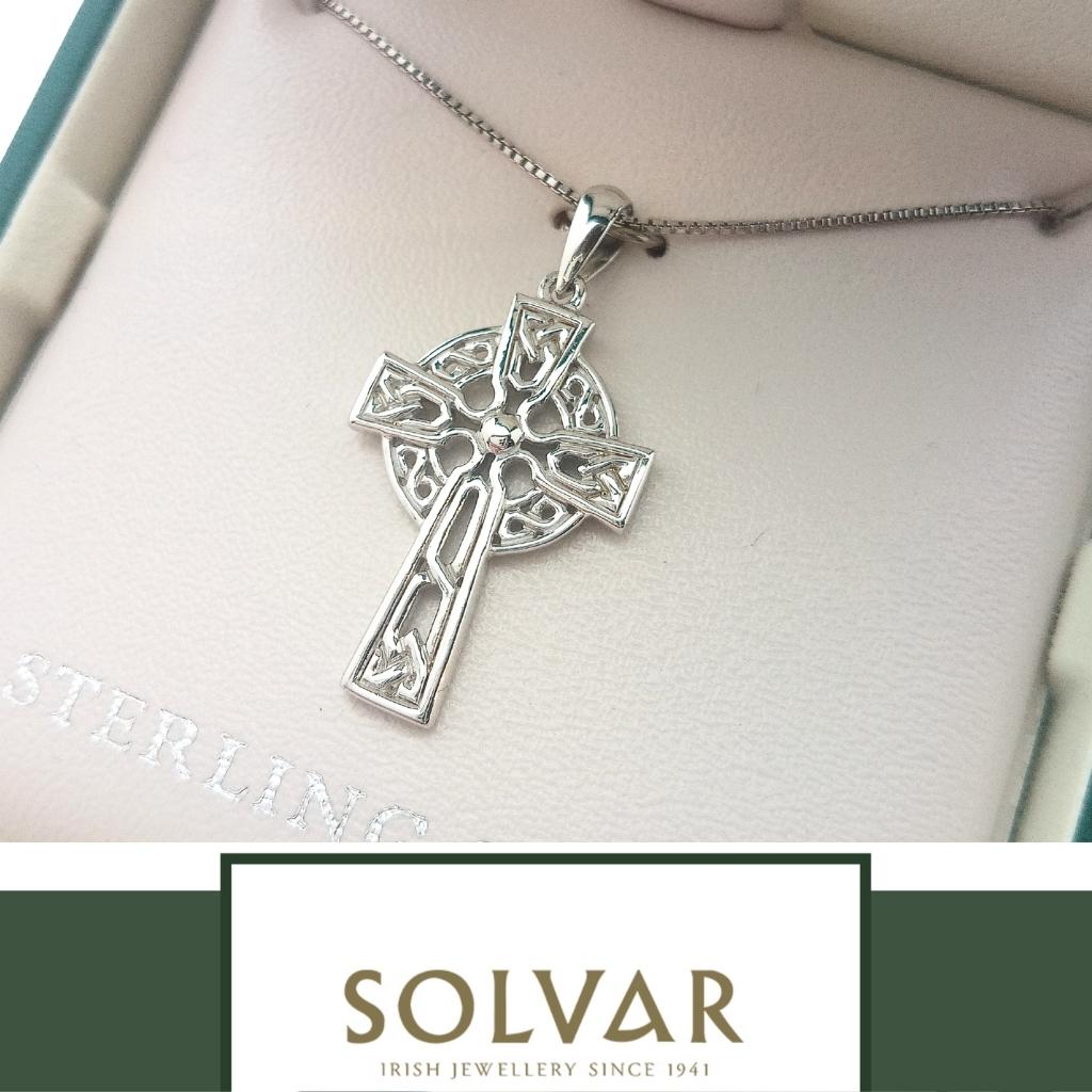 Sterling Silver Filigree Celtic Cross